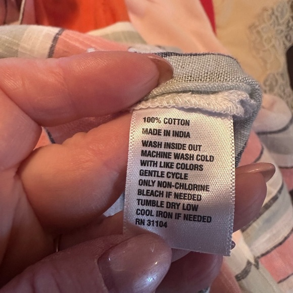 NWOT Linen Like Top L - Picture 5 of 5